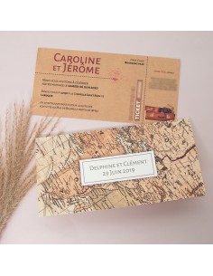 Faire-part Mariage Pochette...