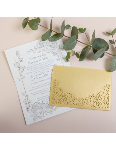 Faire-part Mariage Dentelle... Faire-part Mariage Dentelle...