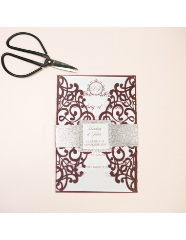 Faire-part mariage Pochette délicate... Faire-part mariage Pochette délicate...