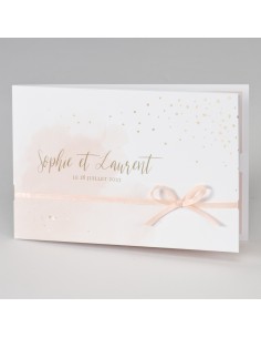 Faire-part Pochette Rose...