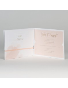 Faire-part Pochette Rose... 2