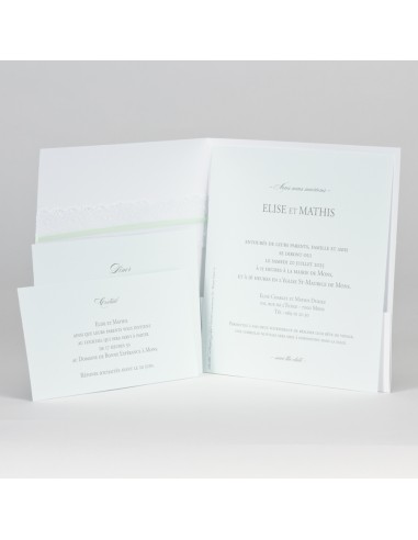 Faire-part Mariage Dentelle et ruban... Faire-part Mariage Dentelle et ruban...