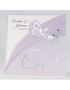 Faire-part Mariage Mauve...