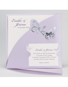 Faire-part Mariage Mauve... 2