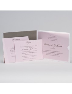 Faire-part Mariage gris et... 2