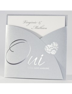 Faire-part carré mariage...