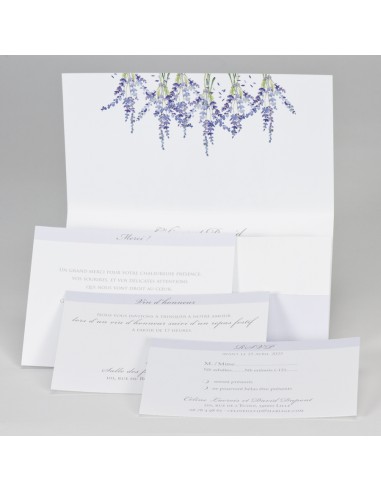 Faire-part mariage Thème Provence Faire-part mariage Thème Provence