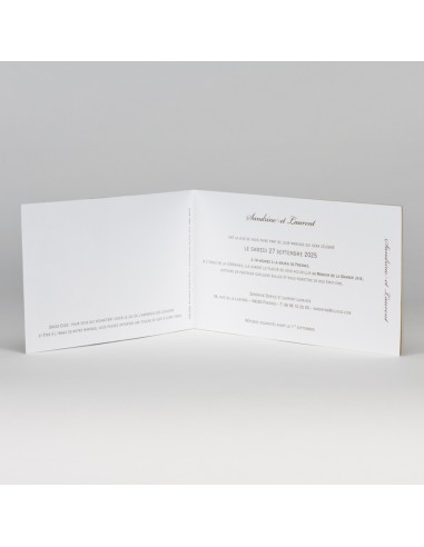 Faire-part Mariage Kraft et Photo