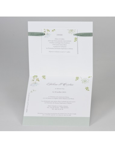 Faire-part mariage Printanier et...