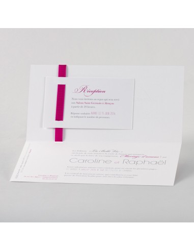 Faire-part mariage moderne Prénoms et...