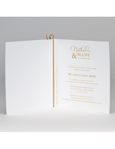 Faire-part Mariage Pochette cœur en...