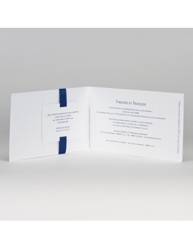 Faire-part mariage moderne photo et...