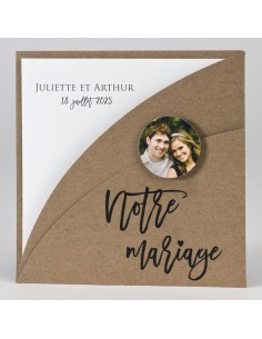 Faire-part mariage pochette...