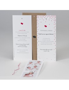 Faire-part mariage Kraft et... 2
