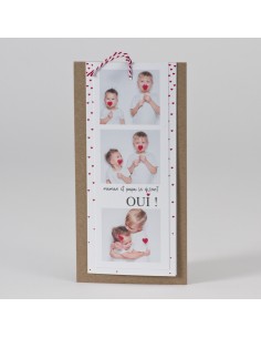Faire-part mariage Kraft et...