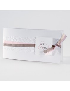 Faire-part mariage blanc et...