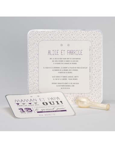 Faire-part Mariage Maman et Papa