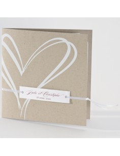 Faire-part Mariage cœurs...
