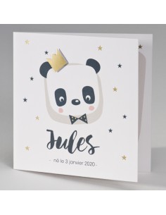 Faire -part Naissance panda...