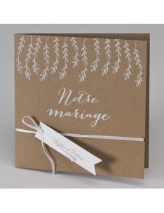 Faire-part Mariage kraft...