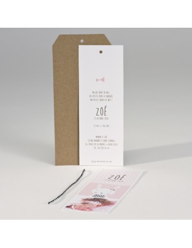 Faire-part Naissance triptyque photo