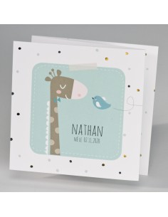 Faire-part Naissance girafe...