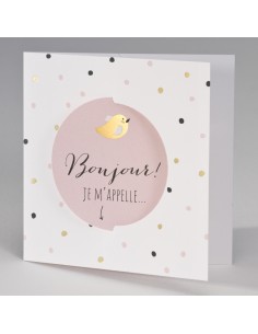 Faire-part Naissance chic...