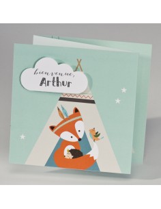 Faire-part Naissance renard...