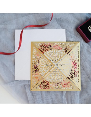 Faire-part mariage Baroque Elégant-...