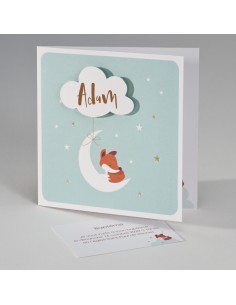 Faire-part Naissance renard