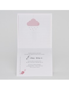 Faire-part Naissance nuage 2