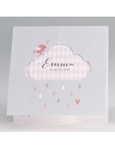 Faire-part Naissance nuage