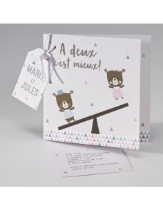 Faire-part jumeaux...