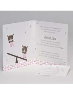 Faire-part Naissance jumelles 2