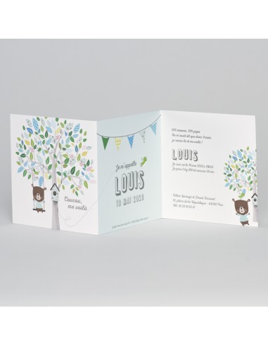 Faire-part Naissance garçon pliage... Faire-part Naissance garçon pliage...