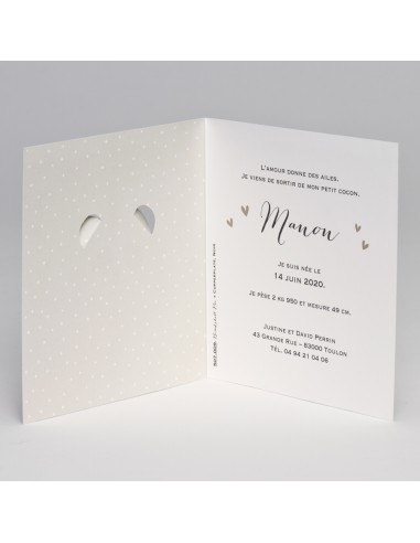 Faire-part Naissance ours