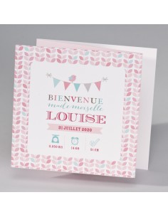 Faire-part Naissance fille...