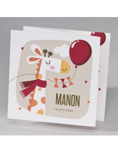 Faire-part Naissance fille...