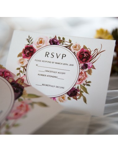 Faire-part Mariage Calque couronne de...