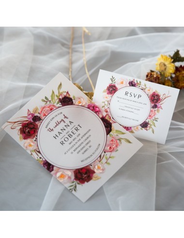 Faire-part Mariage Calque couronne de... Faire-part Mariage Calque couronne de...