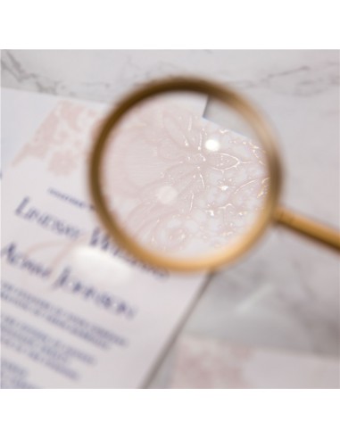 Faire-part Mariage Calque Dentelle...