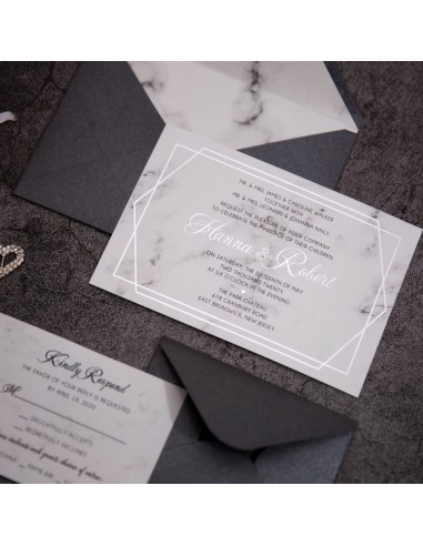 Faire-part Mariage Calque avec motif... Faire-part Mariage Calque avec motif...