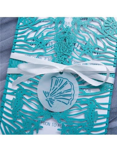 Faire-part mariage Mer et Plage -...