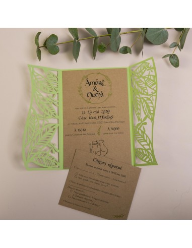 Faire-part Mariage Exotique - POC0162