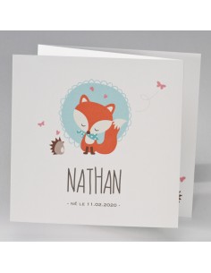 Faire-Part Naissance renard...