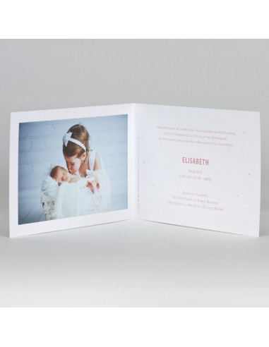 Faire-Part Naissance pois et coeur doré Faire-Part Naissance pois et coeur doré