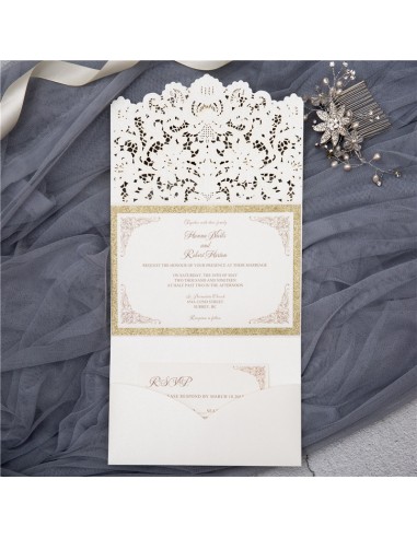 Pack Faire-part Mariage Pocket folder...