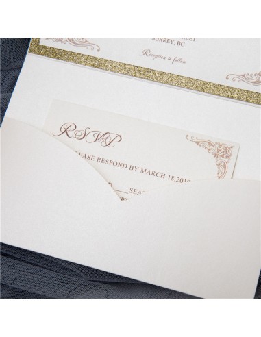 Pack Faire-part Mariage Pocket folder...