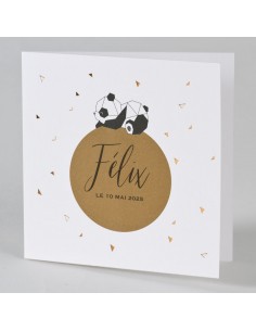 Faire-Part Naissance panda...