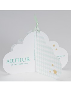 Faire-Part Naissance nuage...